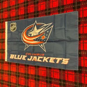 Brand new Columbus Blue Jackets banner flag